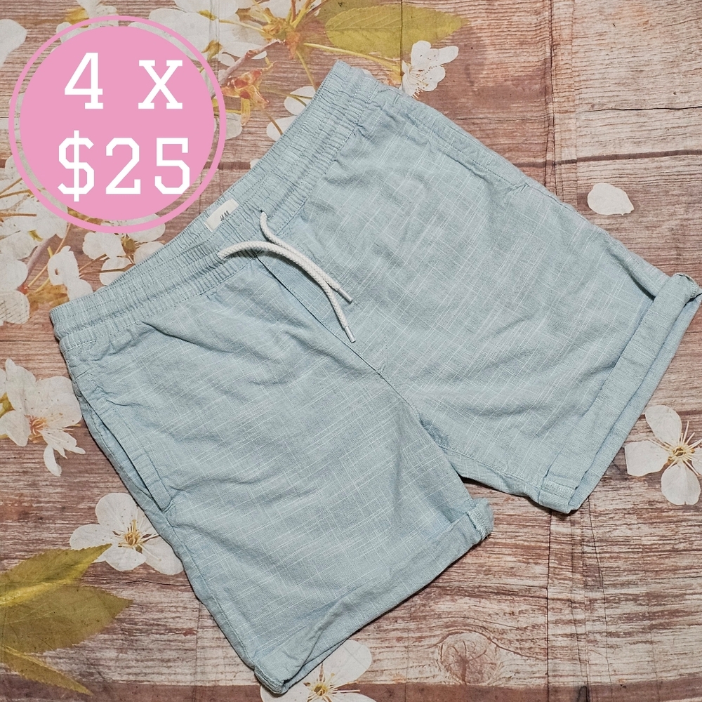 H&M Light Blue Linen Shorts